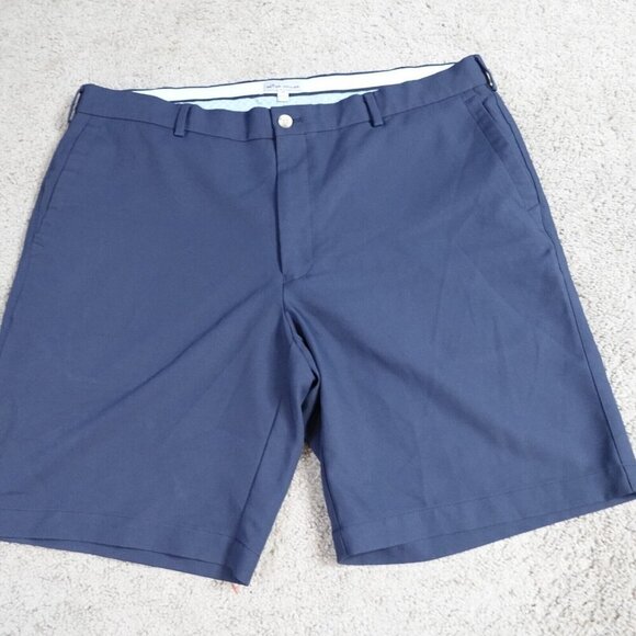 Peter Millar Shorts 38 Blue Solid EB82 8" in Embroidered "H" - Picture 1 of 11